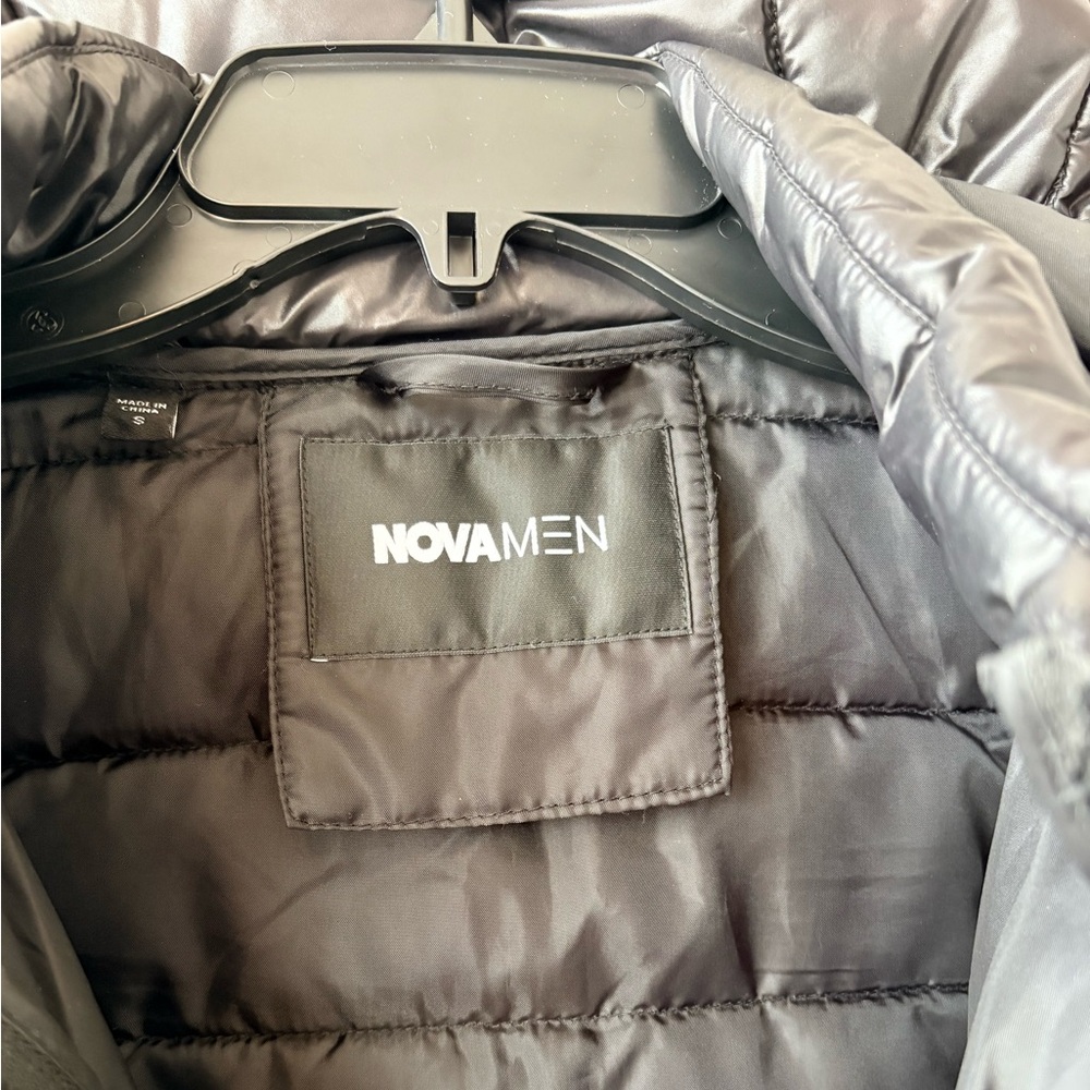 Fashion Nova Men Black Puffer Jacket - Picture 4 of 7